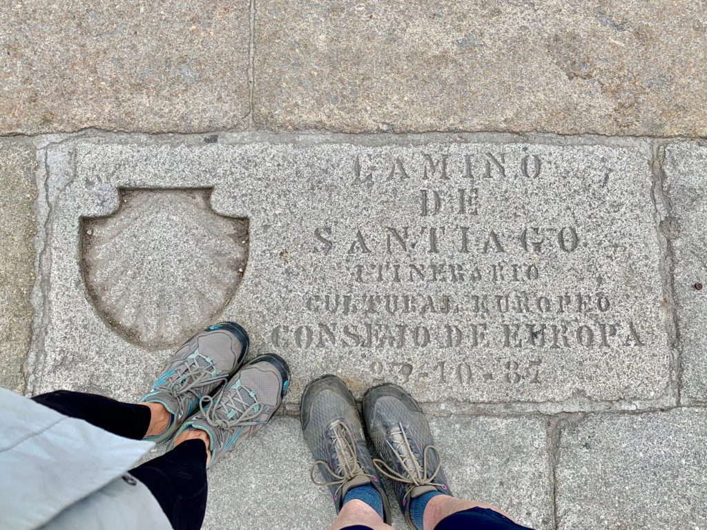 Cathedral Square Plaque and Boots Santiago